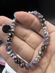 Bomb Party Halloween Stackable 4-Bracelet Set, Charm, Hematite Plated, RBP6275