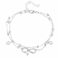 New Women Ankle Bracelet 925 Sterling Anklet Silver Boho Foot Chain Beach Sliver