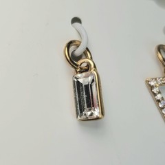 Apt.9 NEW Charms Gold Tone Geometric Diamond Triangle Bar Bracelet Necklace