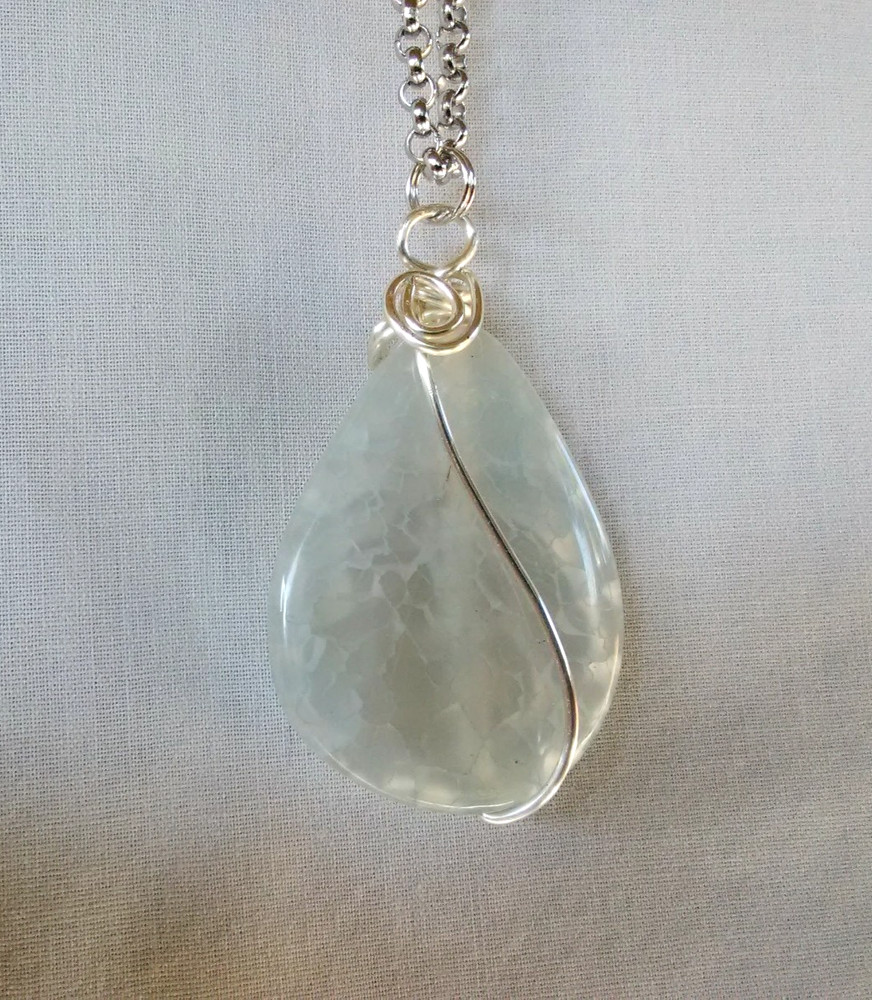 Boho Semi-precious Stone Pendant Necklace 24″ Women’s Jewelry US Seller Gift