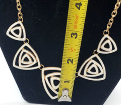 Hope Collection Necklace Earring Set Chain White Gold Tone Nickel Free Pierced