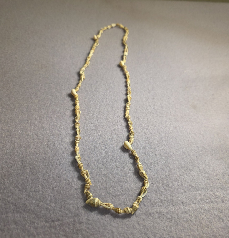 Authentic Sea Shell Beaded Necklace 24″