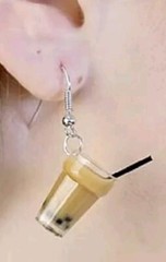 Boba Milk Tea Drink Statement Earrings – Gift for Boba Lovers