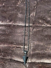 Stainless Steel Spear Arrowhead Arrow Head Pendant Chain Necklace