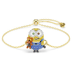 Swarovski Minions Bob bracelet Pavé, Multicolored, Gold-tone plated 5743386