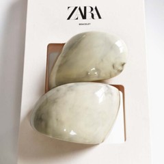 Zara Resin Wrap Statement Bangle Cuff Retro Women Party Vacation Travel Jewelry
