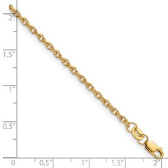 1/20 14K Gold Filled 2mm Solid Ropa Chain Necklace