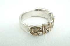 CHANEL Ring 7.0 US Round Logo 00T Silver plating Accessory 6636j