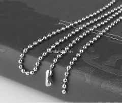 Fashion 1.5/2/2.4/3.2mm Ball Link Chain Necklace Stainless steel Jewelry in bulk