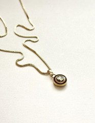 Louis Vuitton LV Logo Charm Pendant on Chain/Necklace