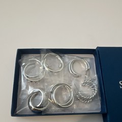 SYNLIN Silver Tone Metal earrings