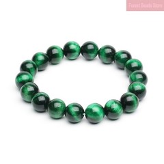 Green Tiger Eye Buddha plastic Bracelets Natural Stone Unisex Handmade Jewelry