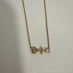 LOUIS VUITTON Women Necklace metal M00368 Petit Louis Authentic preowned
