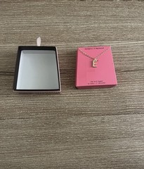 A New Day E Initial Necklace 14k Gold Dipped, 16 Inch + 3” Extender
