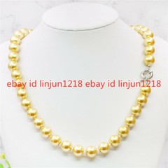 New 8mm 10mm 12mm Multicolor South Sea Shell Pearl Necklace 18” AAA