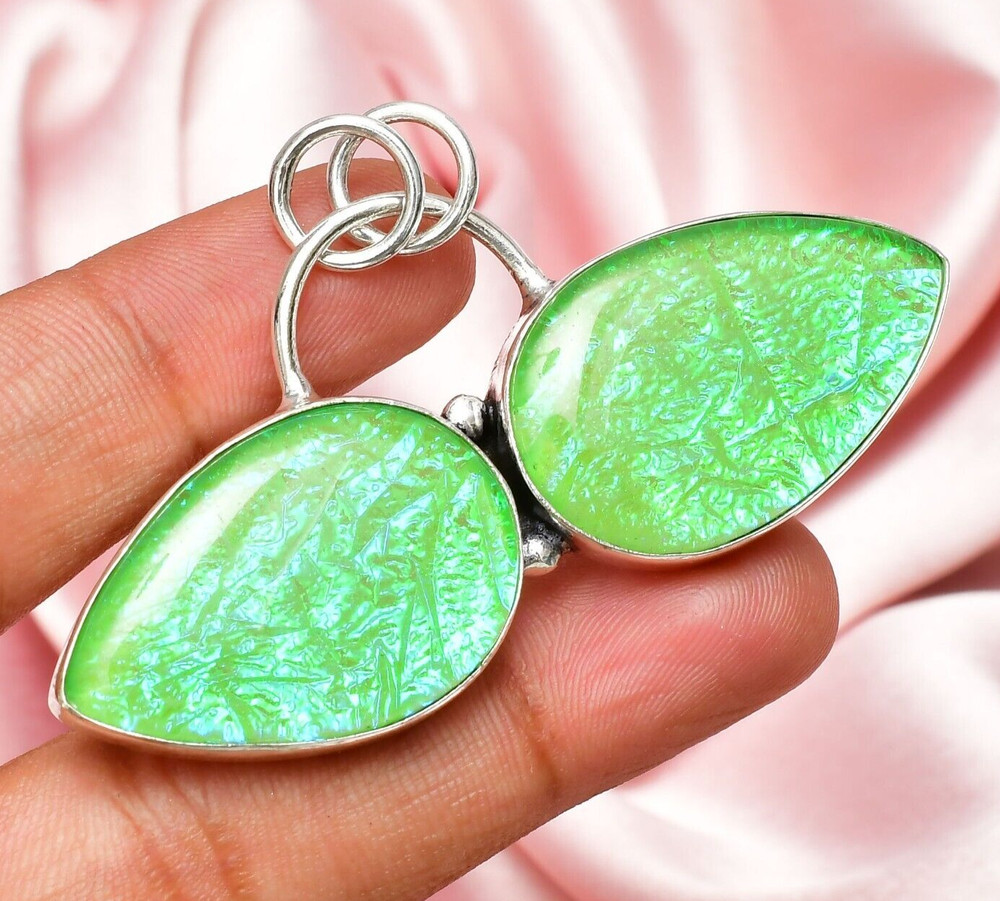Triplet Fire Opal Gemstone 925 Sterling Silver Handmade Jewelry Pendant 1.56″