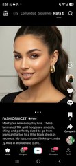 Gold Tone Chunky Huggie Hoop Earrings Oval Metal Lobe No Stone