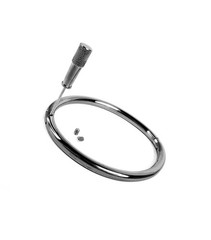 Petite Polished Locking Eternity Collar Titanium With Key,and a Bracelet.