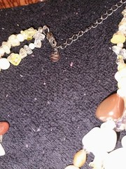 Chunky Multi Stone Cross Necklace