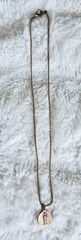 VTG. Religious Necklace Virgin Mary / St. Ignacio De Loyola