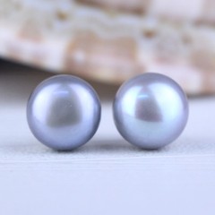 11.5-12.0mm Freshwater Pearl Earrings Stud Earrings——MORE COLORS