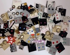 NEW Wholesale Resell Lot 100 Pairs Women’s Fashion Pierced Earrings on Cards