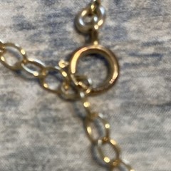 Sun Moon Necklace 1/20 14k GF spring Ring Clasp Chain Pendant 16″ estate find