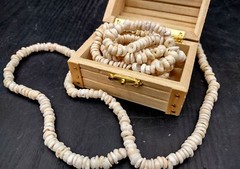 White Puka Seashell Strand Beads (1 strand approx. 16 inches x 4-5+ mm)