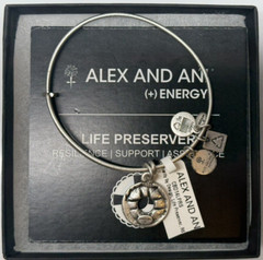 Alex and Ani Life Preserver Charm Bracelet NWT Rafaelian Silver
