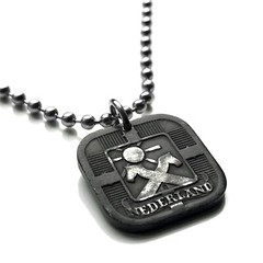 1941 Netherlands coin pendant WWII Nazi German Occupation Dutch Amsterdam 001313