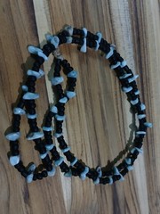 glass beaded necklace Hemp Amazonite Mens Womens Unisex Hippie Boho Layering
