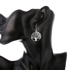 Hot!Wholesale 925Sterling Solid Silver Tree of Life Pendant Necklace Jewelry