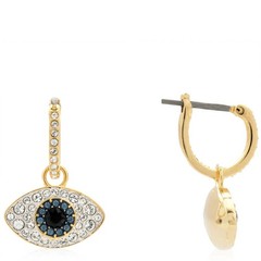 Swarovski Symbolica Blue / Gold Evil Eye Drop Earrings