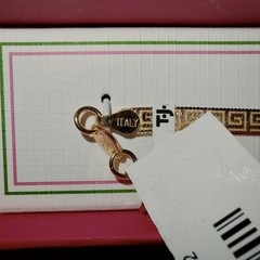 Mia Fiore .925 Italian 14k Over Sterling Silver Greek Key 7.5″ Bracelet NIB
