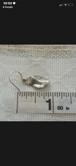 925 Sterling Silver Teardrop Dangle Hook Earrings Handmade Minimalist 1 in