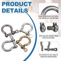 6 Piece Chain Ring 8.5mm Silver/Bronze