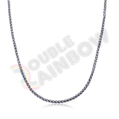 Men Stainless Steel Silver Necklace Wheat Braided Rope Chain 18-36″ Link *C20