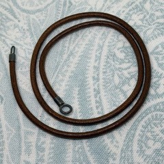 Authentic Trollbeads Brown Leather Necklace 17.7 inch/45 cm, New