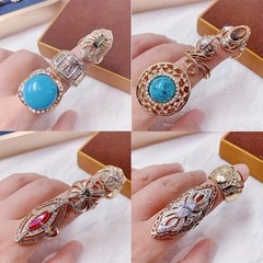 Wholesale 36pcs Rings Mixed Bulk Finger Rings Gemstones Crystal Jewelry Lot Boho