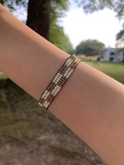 Handmade Miyuki Seed Beads Bracelet | Delicate Minimalist Jewelry | Adjustable