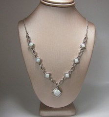 Fun and Fourthy! Lab Opal Necklace 18″