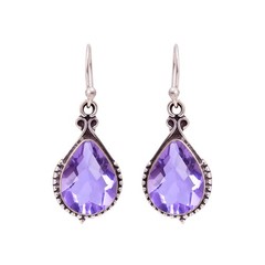 Colour Changing Alexandrite 925 Sterling Silver Earring, Christmas Gift E133513