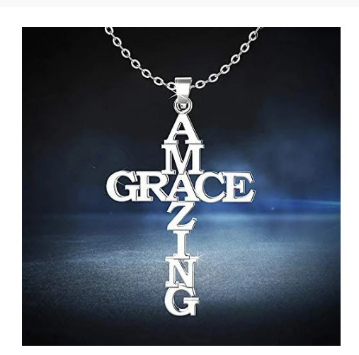 PRAYER GRACE JESUS SAVE CROSS pendant 22″ 925 Sterling Silver plated Necklace