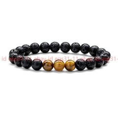 Charming Natural 8mm Multicolor Gemstone Round Beads Bracelet 7.5 Inch