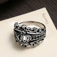 SMITH Womens Men’s Crown Ring For Women Men Silver Size 6 7 8 9 10 11 12-15