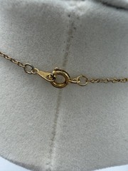 Authentic Vintage 1977 GIVENCHY Gold Plated Double G Logo Rhinestone Necklace