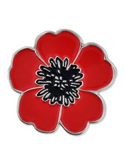 PinMart’s Red Poppy Flower Remembrance Memorial Day Lapel Pin w/ Magnetic Back