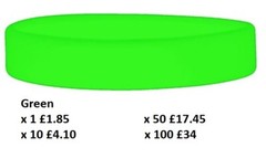 Silicone Wristbands Rubber Plain Reusable For Events Charity Fashion Bands-Adult