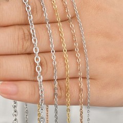 Sterling Silver Trace Chain Women Necklace | 16″/18″/20″/22″/24″/26″/28″/30″