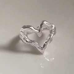 925 Sterling Silver Flower Ring for Women Hollow Retro Plant Design Elegant Roma